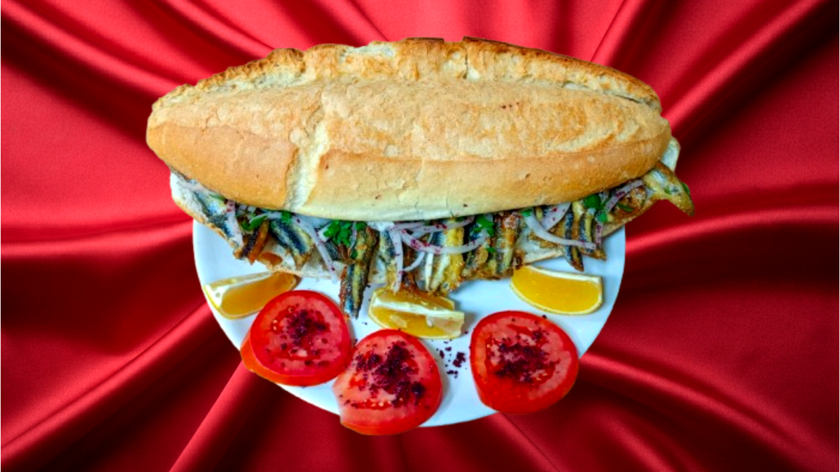 Büyük Somun Ekmek Hamsi Tava