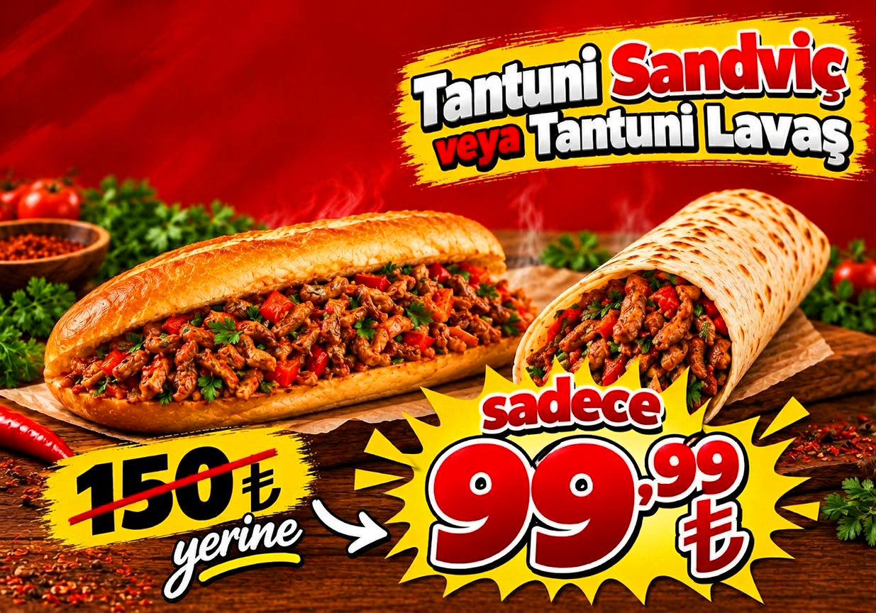 tantuni sandviç veya tantuni lavaş